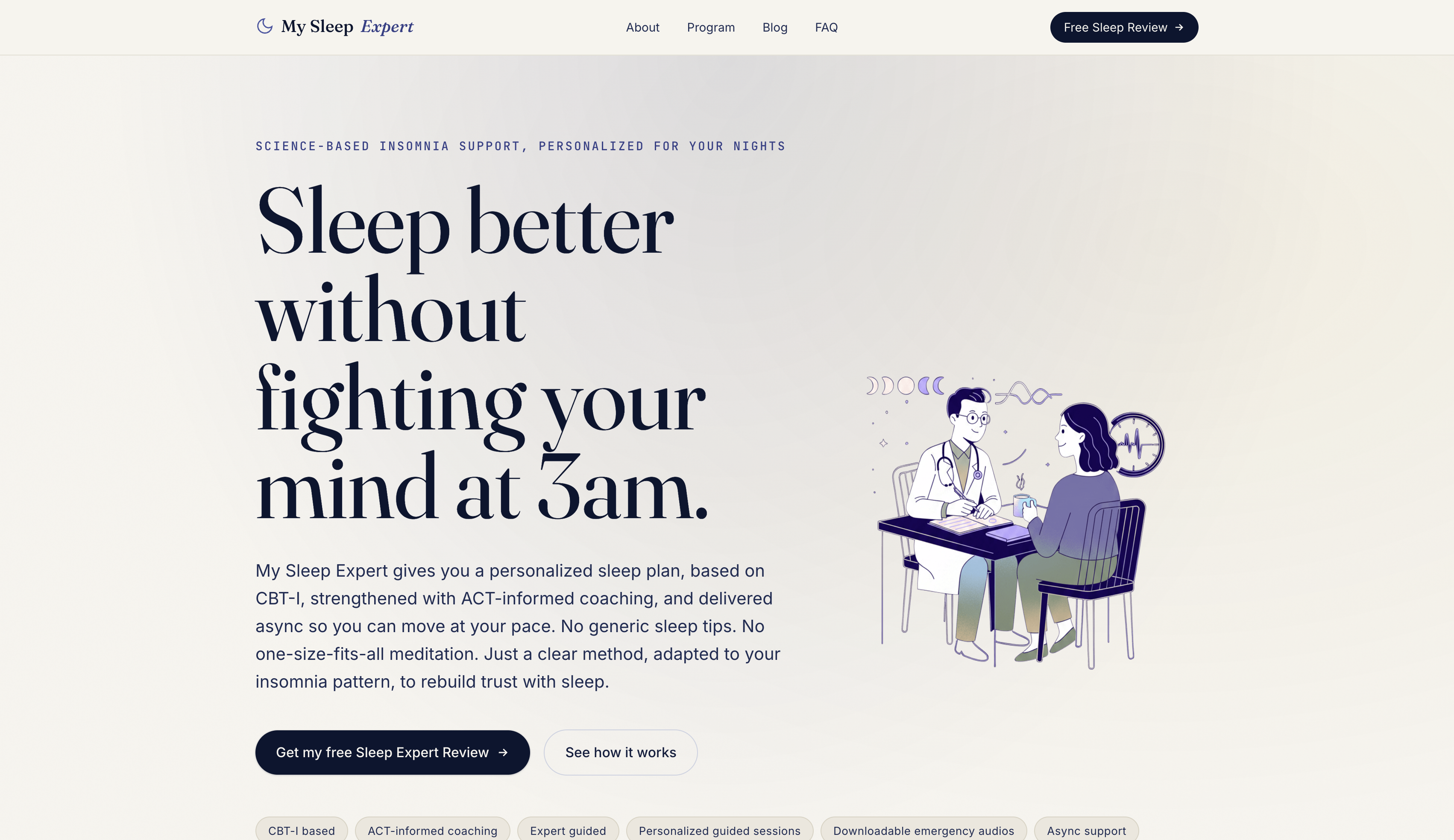 Capture du site MySleepExpert